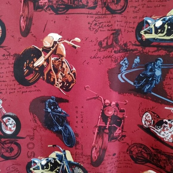 Roadster Originals Button Up Shirt Men's 3XL All Over Motorcycle Print - Picture 3 of 4